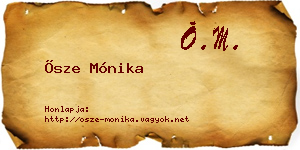 Ősze Mónika névjegykártya